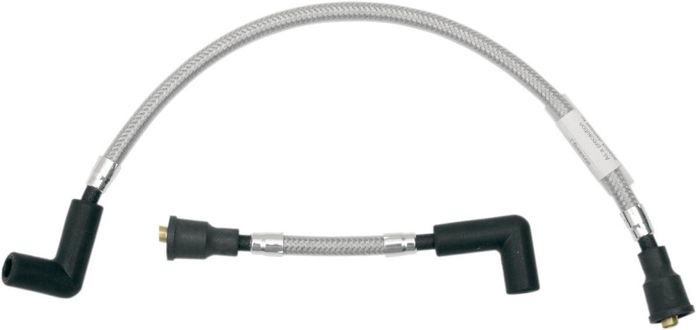 Magnum Shielding Braided Spark Plug Wire For Harley Davidson FL 1200 1977 165 mm (6-1 2") 43 cm (17") - Stainless Steel