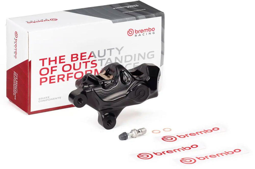 Brembo 484 Logonero Upgrade Brake Caliper For Harley Davidson FLHR 1450 2000-2003 Front Left - Black