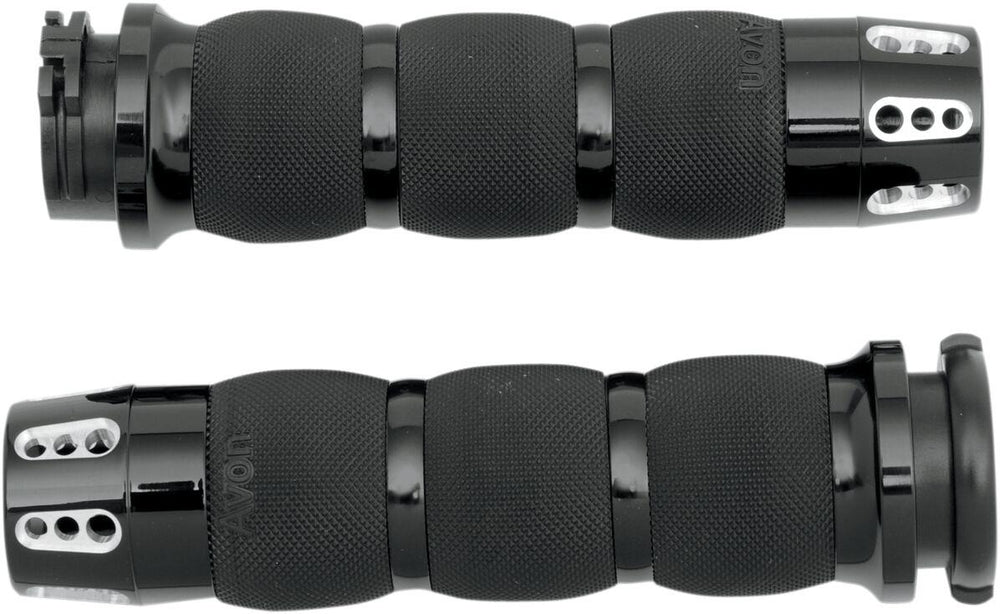 Avon Grips Gatlin Air Cushioned Grips For Harley Davidson FLD 1690 2012-2013 - Black