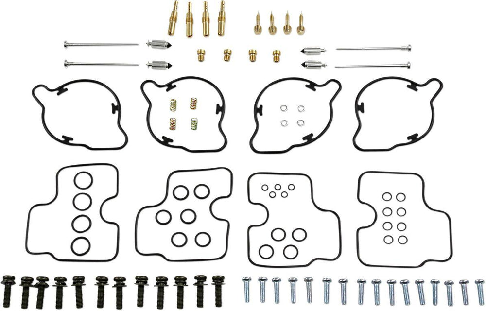 Parts Unlimited Carburettor Repair Kit For Honda CBR 1000 F 1993-1996 - Black Gold Silver