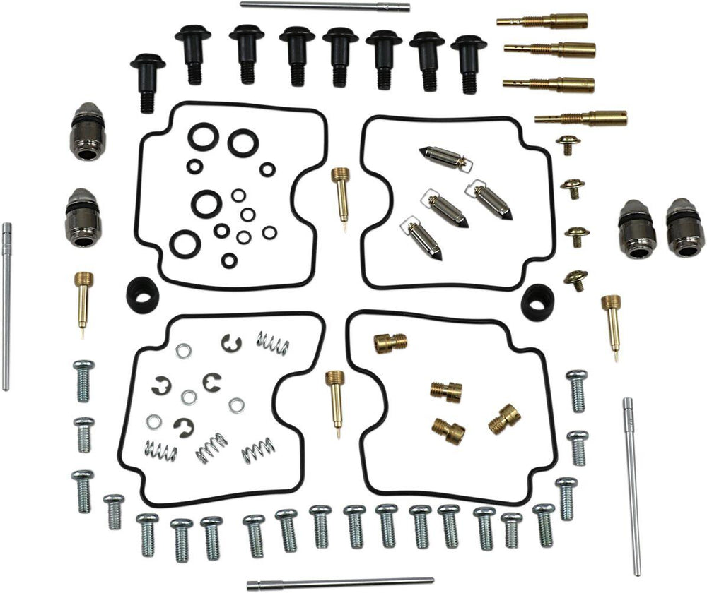 Parts Unlimited Carburettor Repair Kit For Suzuki GSF 1200 2001-2005 - Black Gold Silver
