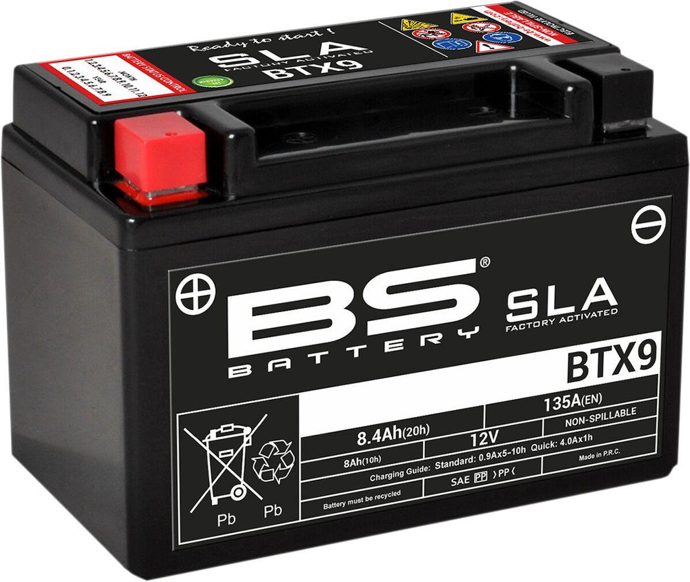 BS Battery SLA AGM Battery For Arctic Cat Textron 150 2X4 - Black