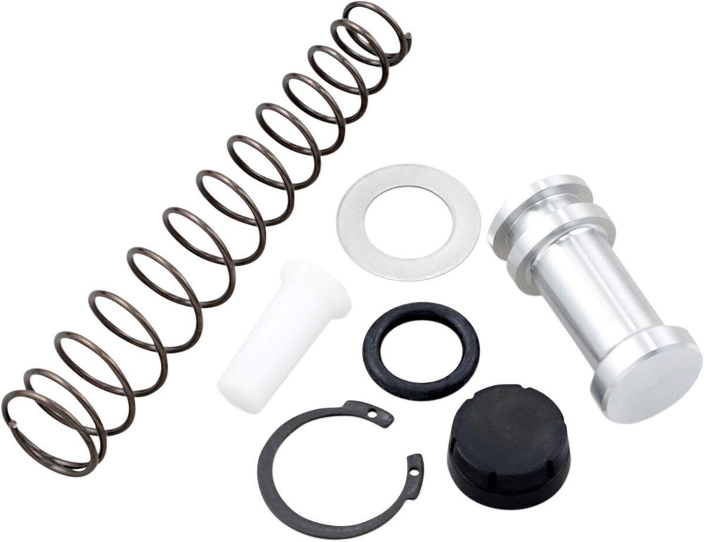 Drag Specialties Rear Brake Master Cylinder Rebuild Kit For Harley Davidson FLTC1340 1987-1991 Rear - Black Silver