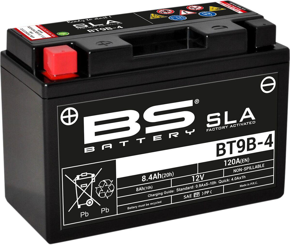 BS Battery SLA AGM Battery For MBK EvoLIS 125 2014-2016 - Black