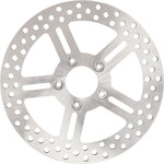 Performance Machine One Piece Brake Disc For Harley Davidson FLHR 1450 2000-2003 Front 11.5" - Silver