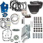 S&S Cycle 128" Power Package For Harley Davidson FLHFB 1868 ABS 2023 - Black/Highlighted Fins