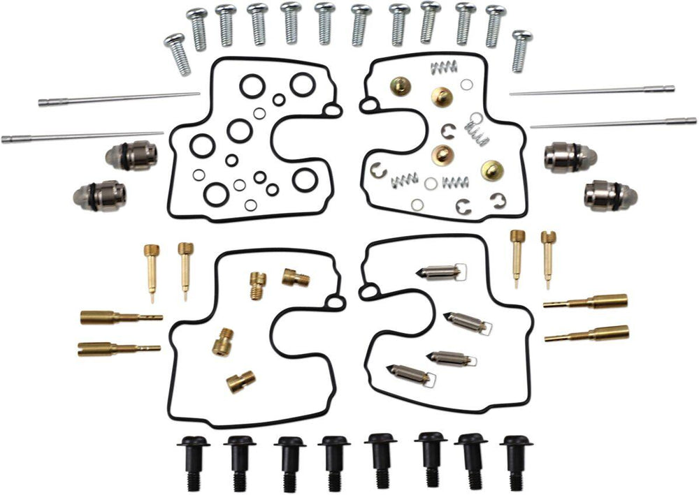 Parts Unlimited Carburettor Repair Kit For Suzuki GS 500 E 2001-2002 - Black Gold Silver