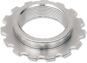Drag Specialties Steering Stem Bearing Adjusting Nut For Harley Davidson FXDWG 1340 1993-1998 - Silver