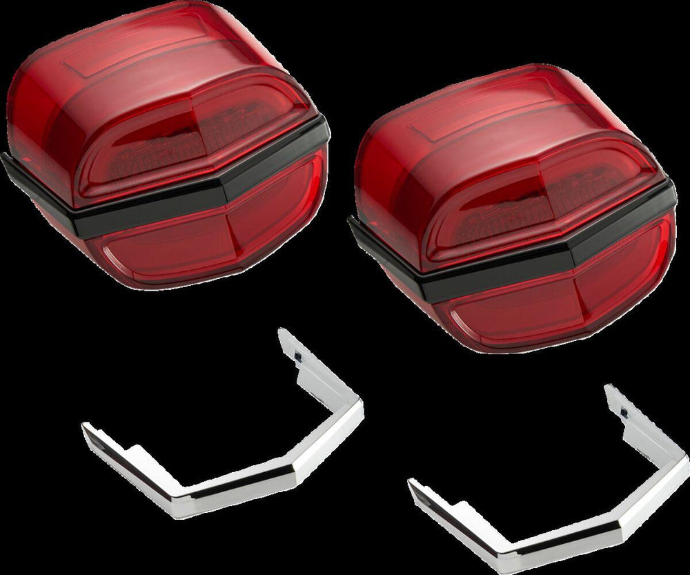 Ciro Taillights For Harley Davidson FLHTCUTG 1690 2009-2016 Red