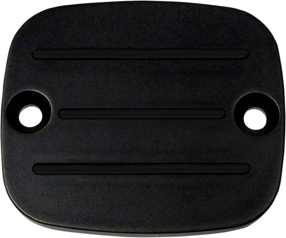 Accutronix Master Cylinder Cover with Milled Lines For Harley Davidson FLSTSB 1584 2008 Front - Black