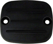 Accutronix Master Cylinder Cover with Milled Lines For Harley Davidson FLSTSB 1584 2008 Front - Black