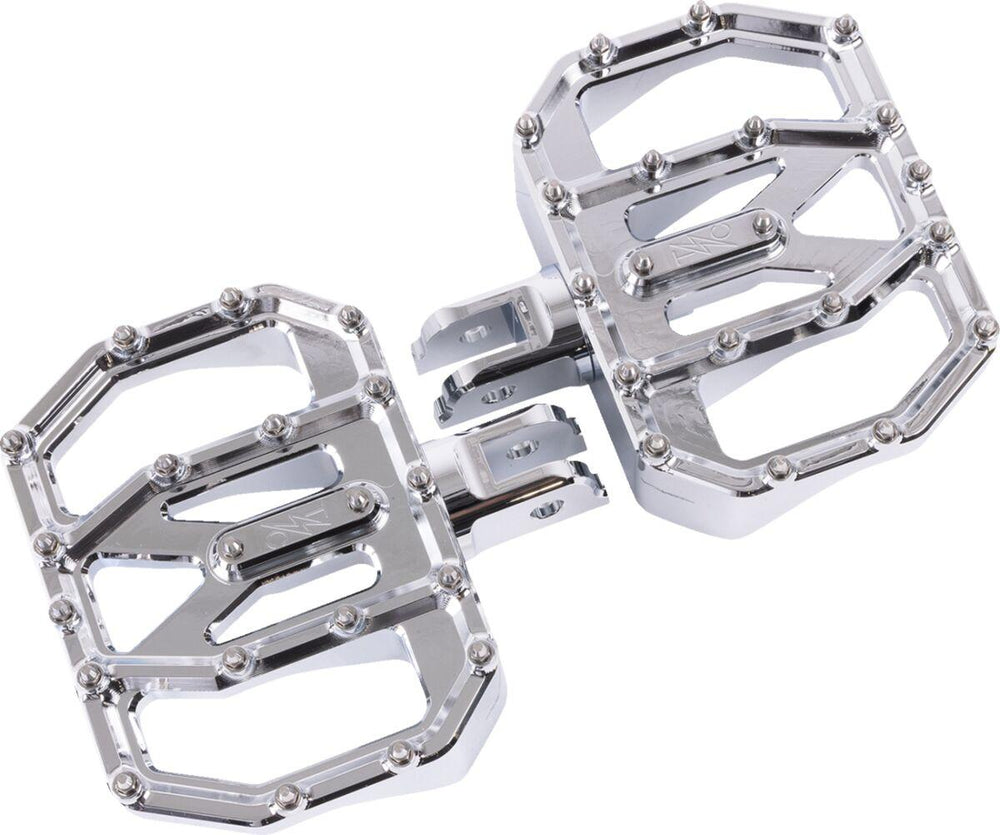 Thrashin Supply Co Mini Aggressor Floorboards For Harley Davidson FLDE 1750 ABS 2018-2020 - Chrome
