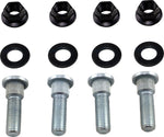 Moose Racing Wheel Stud Nut Kit For Yamaha YFM 350 2004 (US Models) Fits Front Or Rear - Black Silver