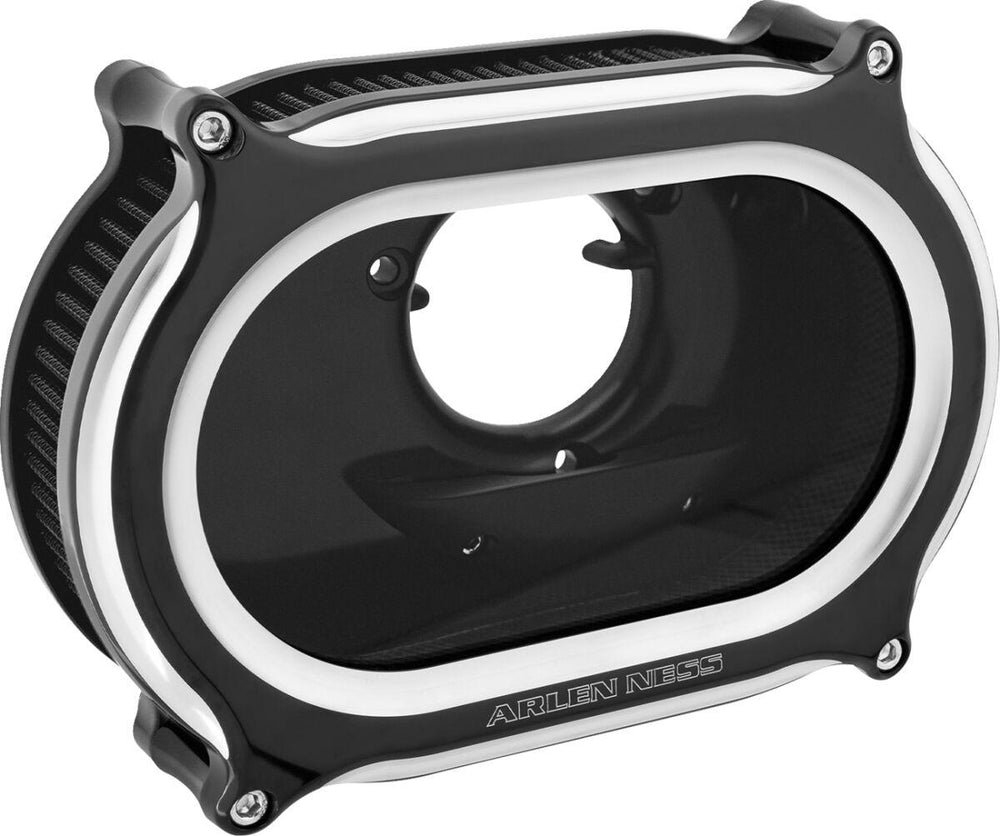Arlen Ness Stage 2 Method Air Cleaner Kit For Harley Davidson FLD 1690 2012-2013 - Black/Silver
