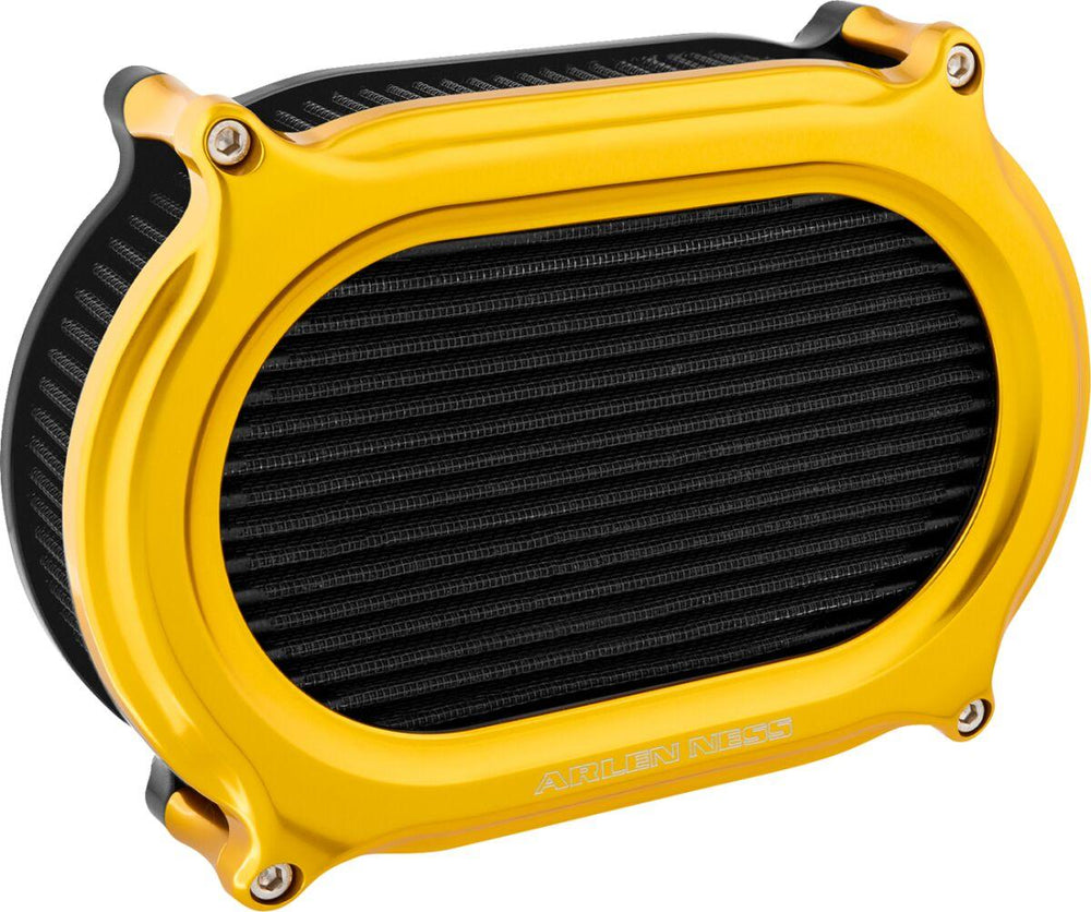 Arlen Ness Stage 2 Oval Air Cleaner Kit For Harley Davidson FLD 1690 2012-2013 - Gold