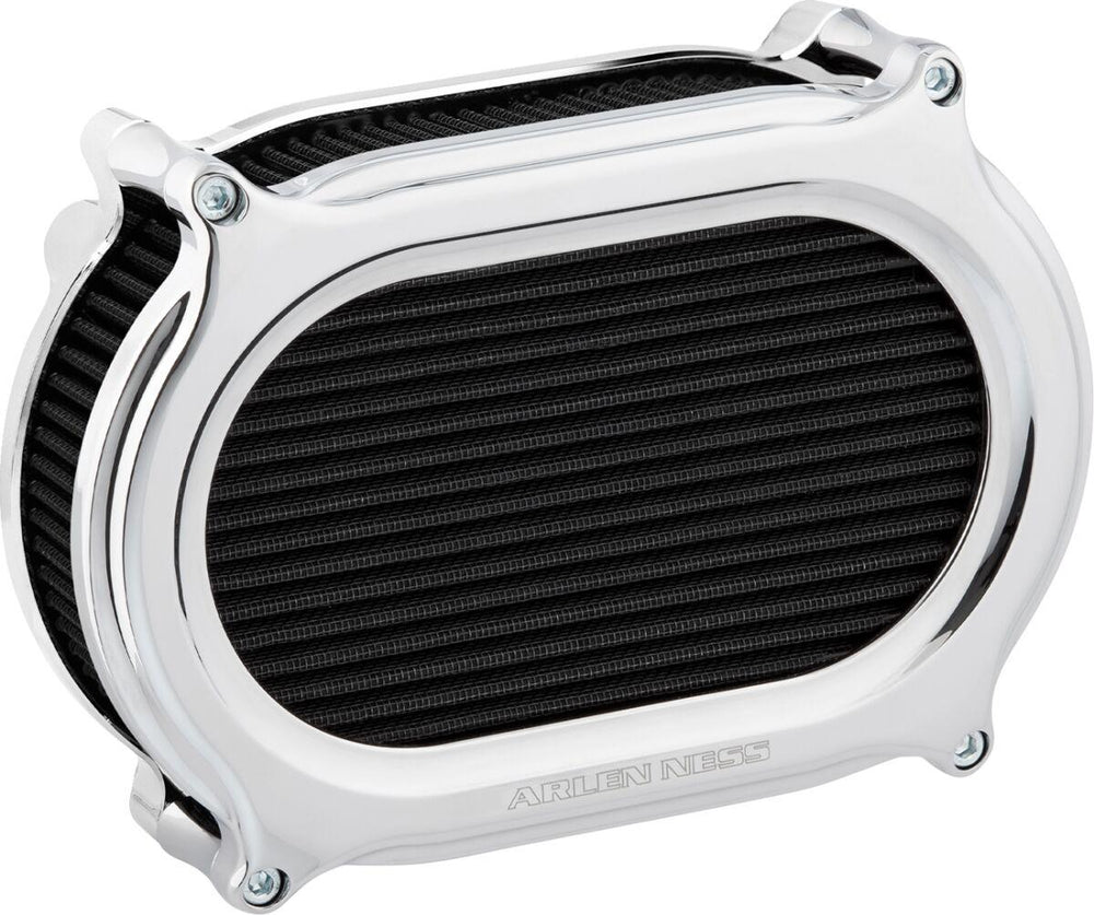 Arlen Ness Stage 2 Oval Air Cleaner Kit For Harley Davidson FLDE 1750 2018-2020 - Chrome