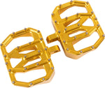 Thrashin Supply Co Mini Aggressor Rear Floorboards For Harley Davidson FL 1200 1972-1977 - Gold
