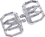 Thrashin Supply Co Mini Aggressor Rear Floorboards For Harley Davidson FL 1200 1972-1977 - Chrome