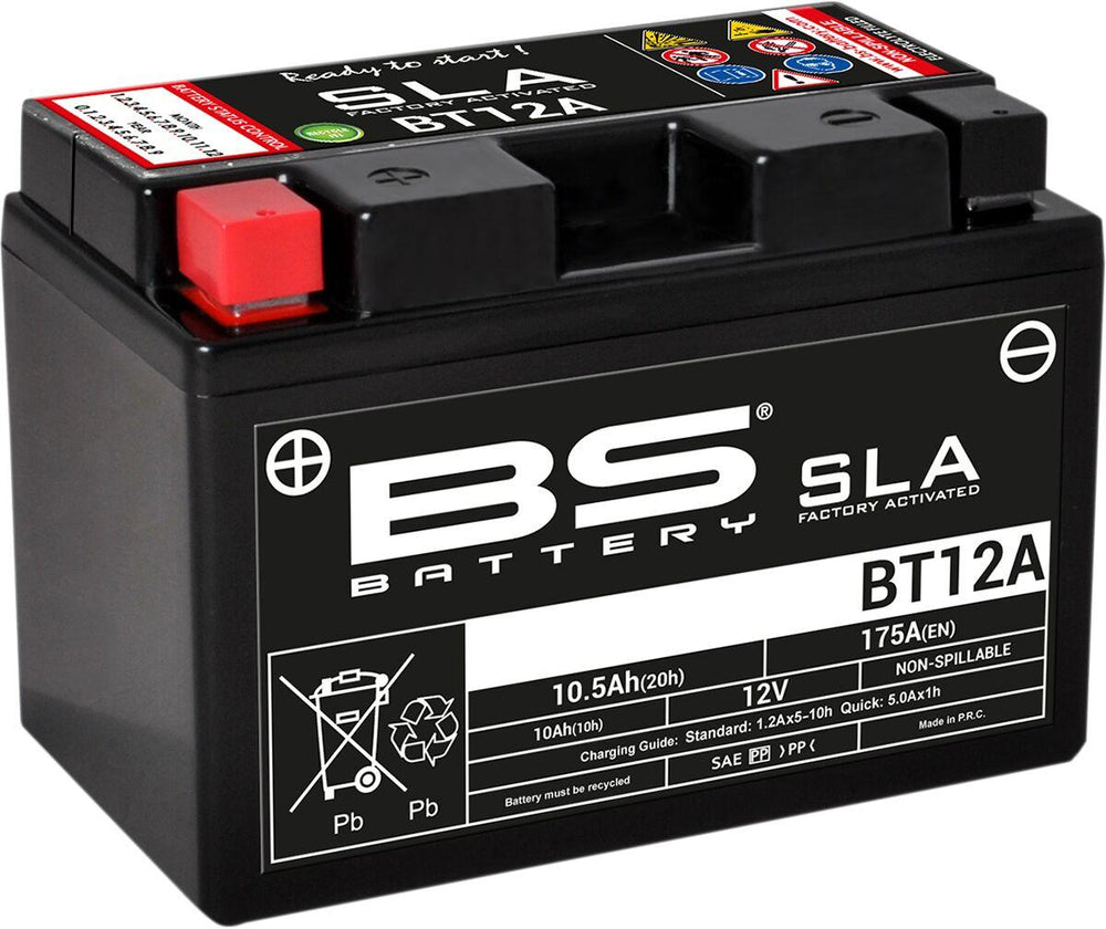 BS Battery SLA AGM Battery For KTM  AdVenture 790 2019-2024 - Black