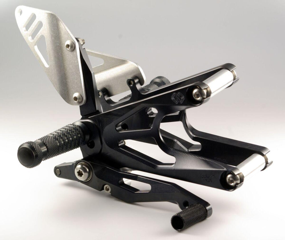 Gilles FXR Rearset For BMW S 1000 HP4 ABS 2013-2014 Left and Right - Black
