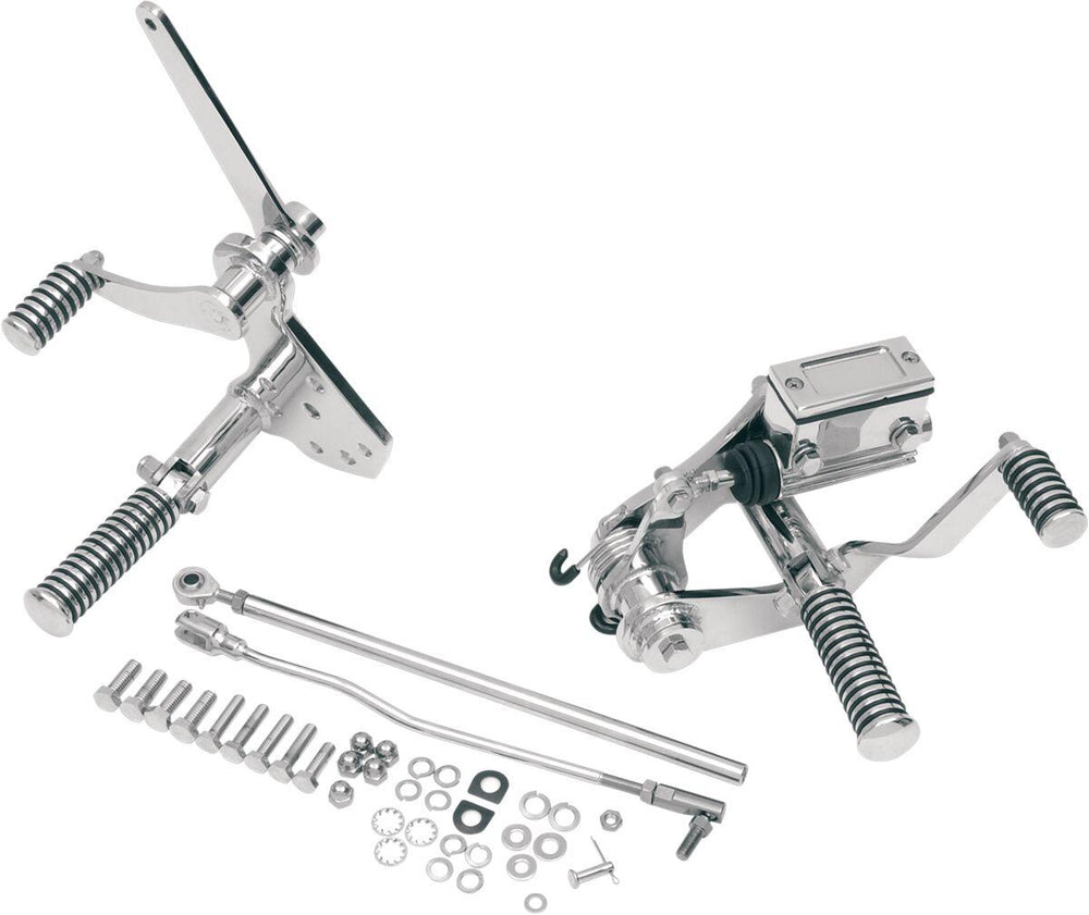 Drag Specialties Forward Control Kit With Pegs For Harley Davidson FLST 1340 1987-1990 - Chrome