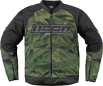 Icon Unisex Overlord3 Mesh Camo Jacket - Black Camo Green