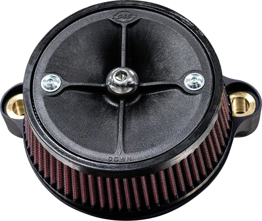 S&S Cycle Super Stock Stealth Air Cleaner Kit For Harley Davidson FLHX 1923 2024-2025 - Black Red