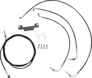LA Choppers Standard Black Vinyl Handlebar Cable/Brake Hose Kit For Harley Davidson FLH 1868 ABS 2021 Standard - Black