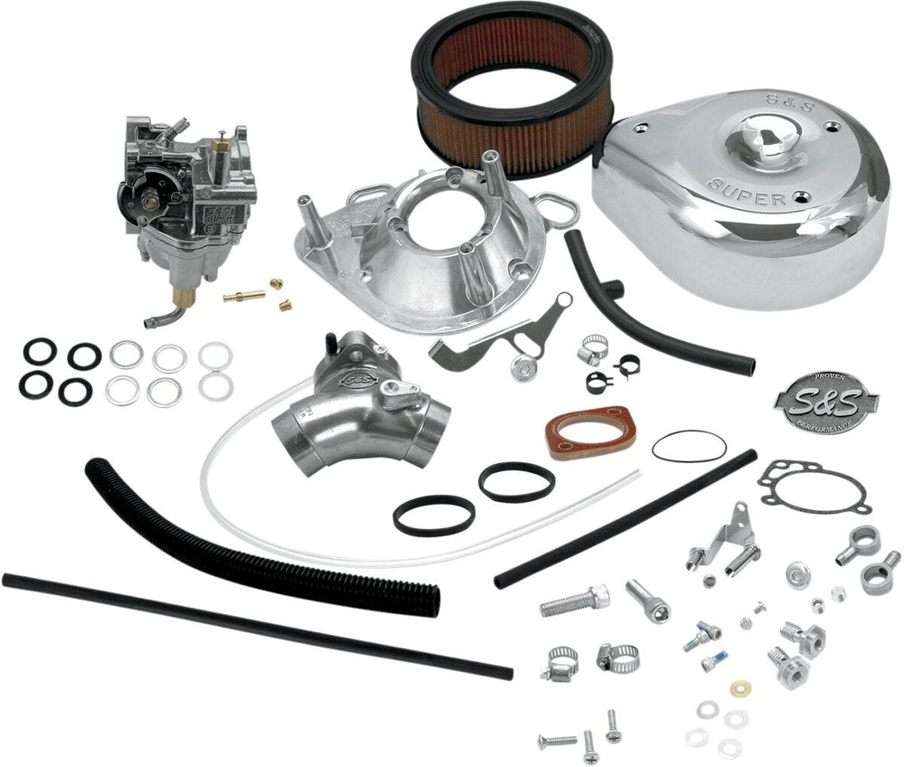 S&S Cycle Super E Carburettor With Manifold Kit For Harley Davidson FLHR 1340 1994-1998 - Chrome