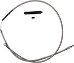 Barnett Stainless Steel Clutch Cable For Harley Davidson FLHR 1750 2021-2022 Standard - Silver