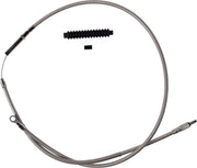 Barnett Stainless Steel Clutch Cable For Harley Davidson FLHR 1750 2021-2022 Standard - Silver
