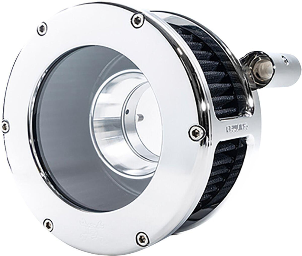 Feuling Parts BA Air Cleaner Kit For Harley Davidson FLHR 1584 2008 - Black/Chrome/Clear
