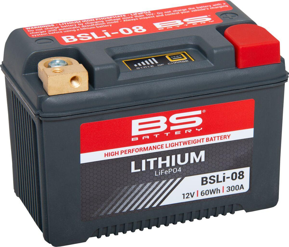BS Battery Lithium LiFePO4 Battery For Buell 1125 CR 2008-2009 - Black
