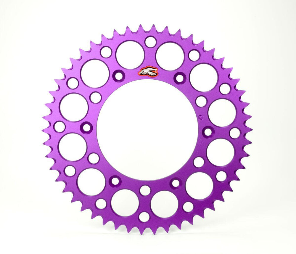 Renthal Ultralight Sprocket For Yamaha WRF250 2001-2025 Rear 49T - Purple