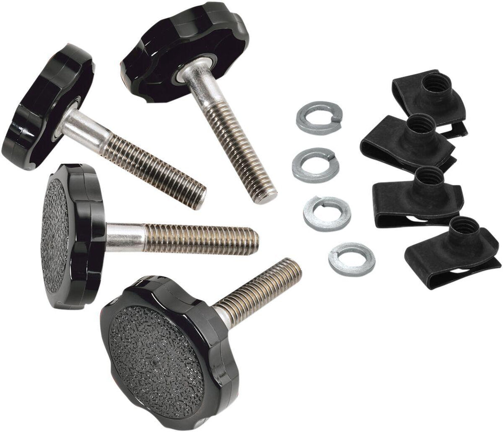 Show Chrome Saddlebag Fasteners For Victory Cross Country 106 2010-2015 - Black/Chrome