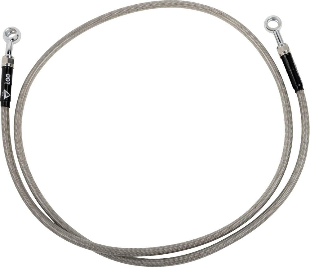 Moose Racing Stainless Steel Braided Brake Hose For Gas Gas RX 450 F 2023-2024 Front - Braided/Silver