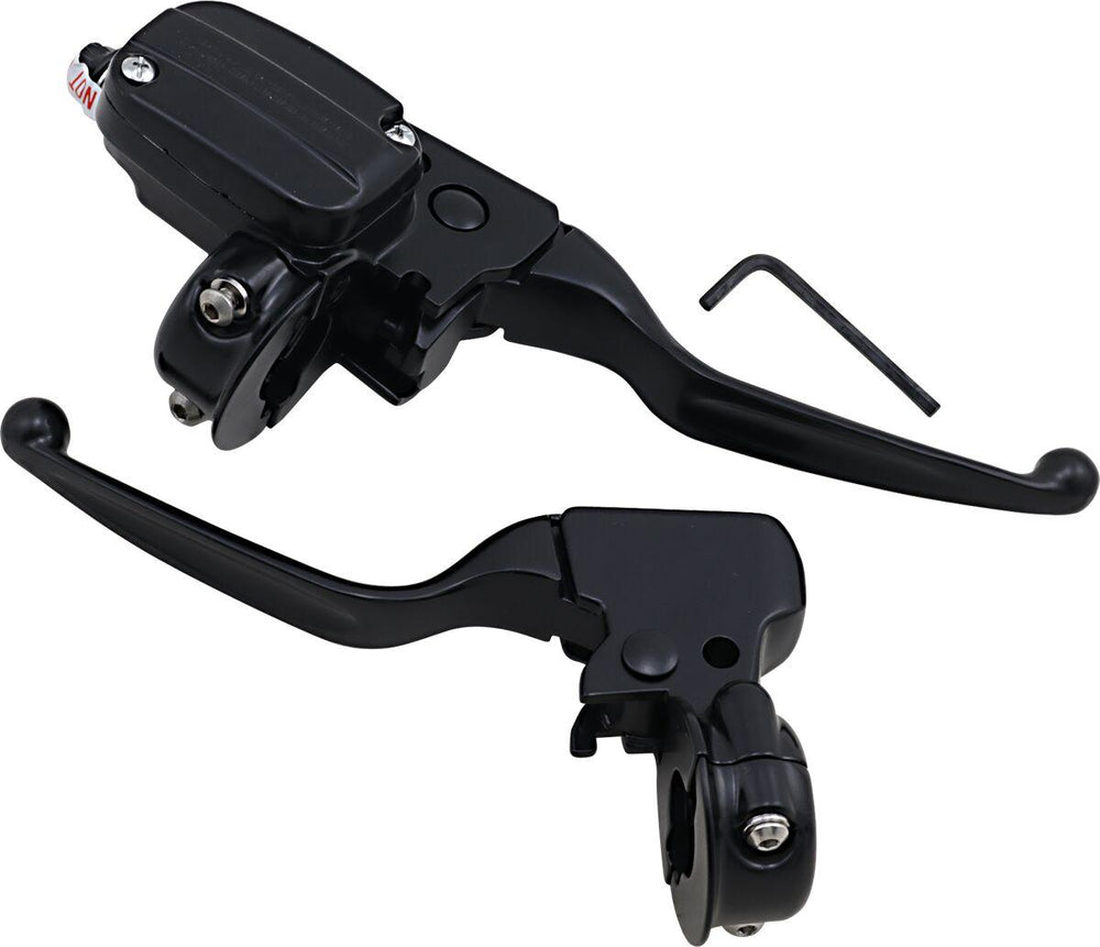 Drag Specialties Handlebar Control Kit For Harley Davidson FLHR 1340 1996-1998 - Black