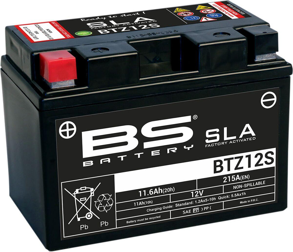 BS Battery SLA AGM Battery For Kymco AK 550 I - Black