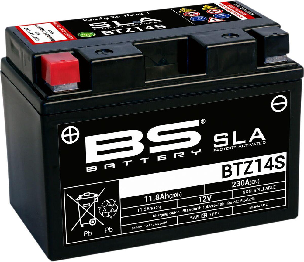 BS Battery SLA AGM Battery For KTM  AdVenture 1050 2015-2016 - Black