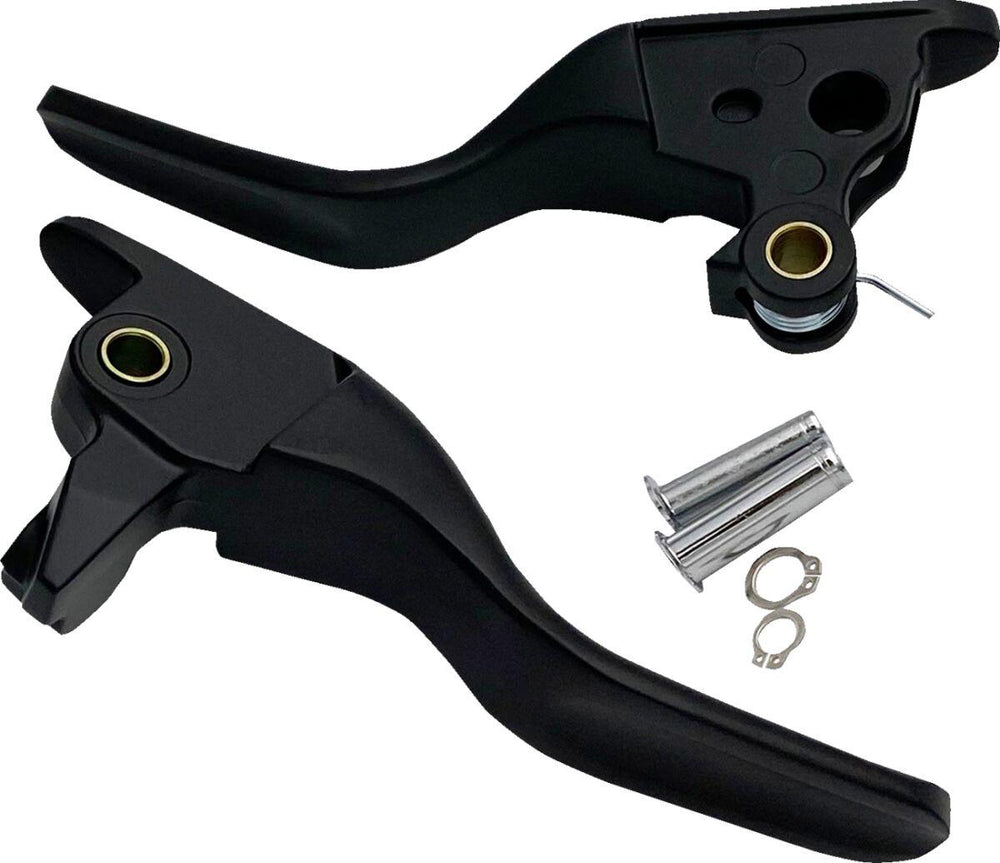 Drag Specialties Short Lever Set For Harley Davidson FLH 1868 2021 - Black