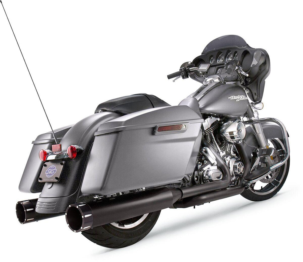 S&S Cycle 4-1 2" MK45 Performance Silencers For Harley Davidson FLH 1868 2021 - Ceramic Black