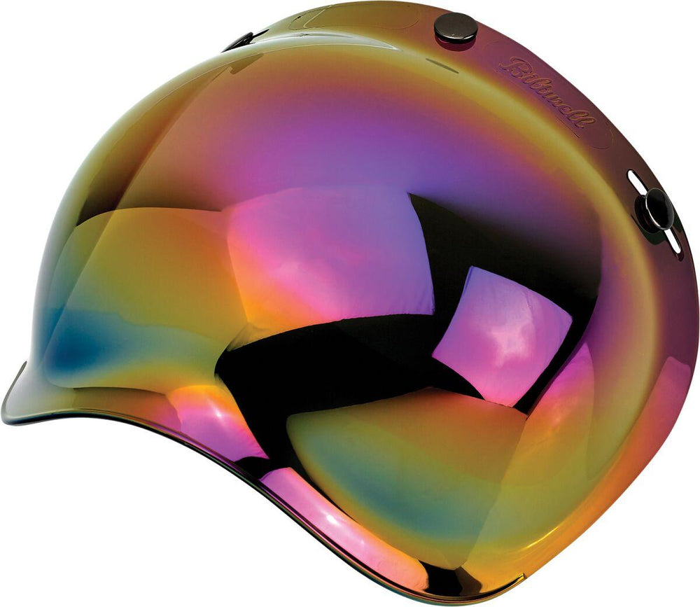 Biltwell Anti-Fog Bubble Shield - Mirror Rainbow