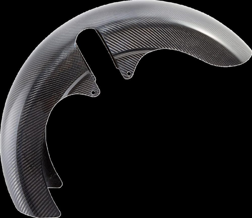 Arlen Ness Carbon Fibre 18" Fat Wrapper Fender For Harley Davidson FLHX 1923 2024 45.72cm (18") Front - Black