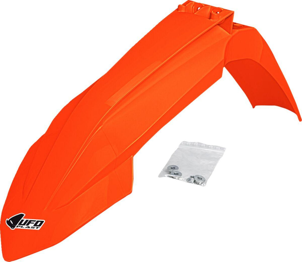 UFO Front Fender For KTM  EXC150 TBI 2024-2025 Front - Fluorescent Orange