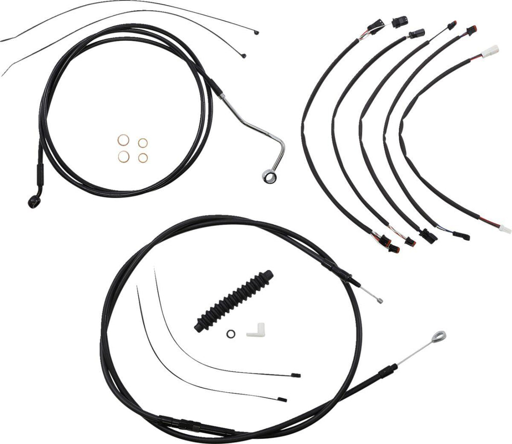 Magnum Shielding XR Handlebar Cable Install Kit For Harley Davidson FLHRXS 1868 2021-2024 38 - 43cm (15" - 17") - Black