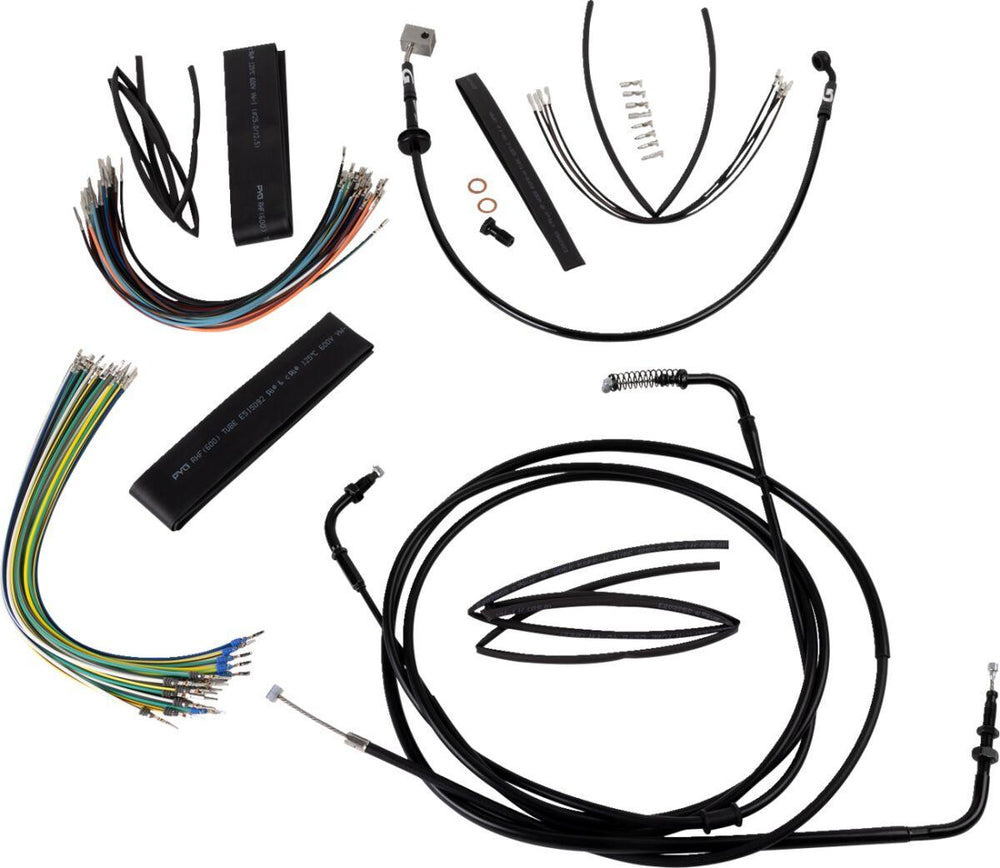 Burly Extended Cable Kit For Honda CMX 1100 2021-2024 30.5cm (12") - Black