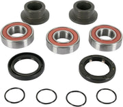 Pivot Works Watertight Wheel Collar & Bearing Kit For Suzuki DRZ400 2000-2004 Rear - Black Silver
