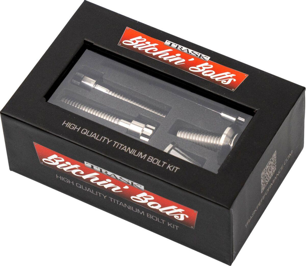 Trask Bitchin Coil & Horn Bolts For Harley Davidson FLDE 1750 ABS 2018-2020 - Silver