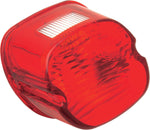 Drag Specialties Laydown Taillight Lens with Top Tag Window For Harley Davidson FLHT 1340 1983 Rear Red