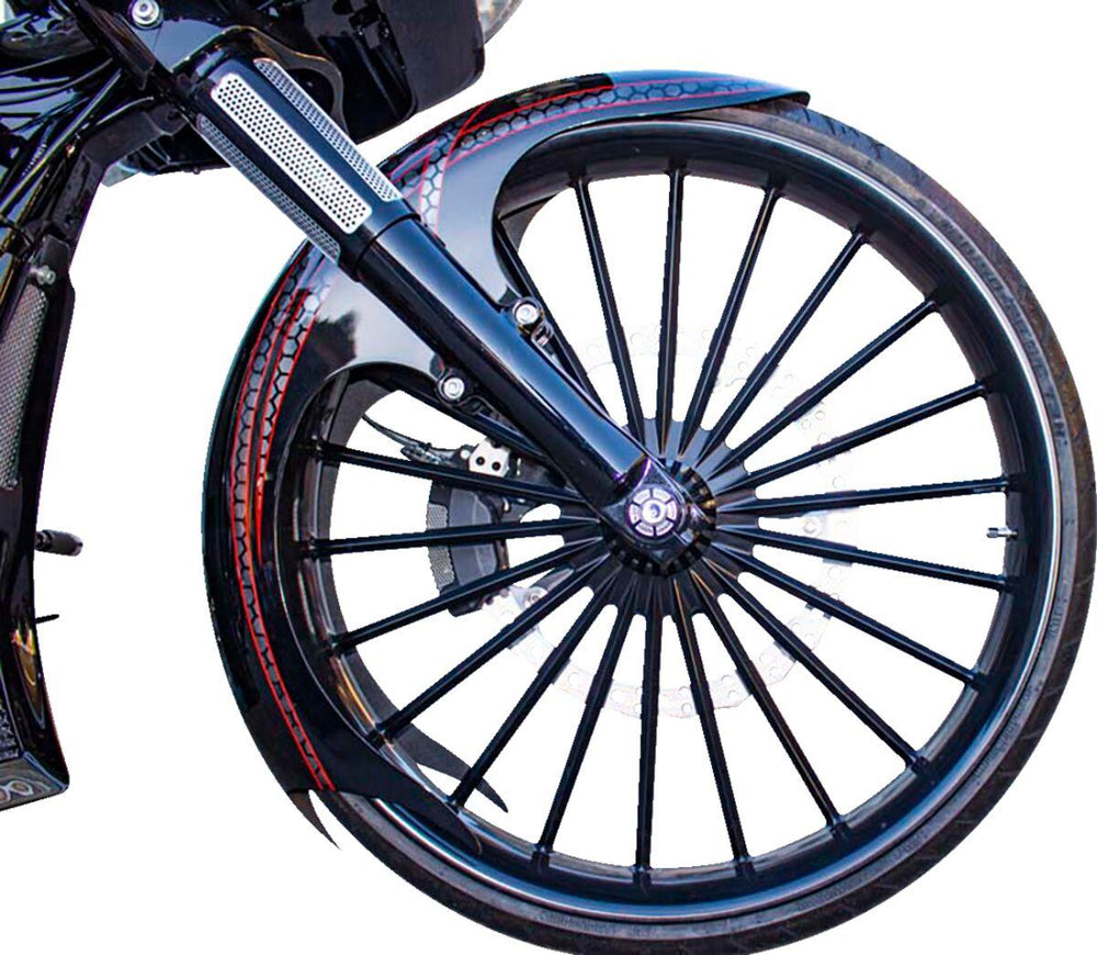 Paul Yaffe Steel Talon Fender For Harley Davidson FLH 1868 ABS 2021 53.3 cm (21") Front - E-Coating/Unfinished